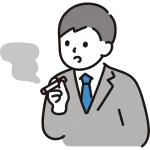 Business Person Smoking SVG Icon